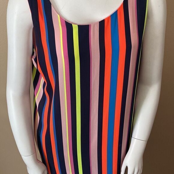 Project Runway Striped Maxi Dress- Asymmetrical -Size XXL - Picture 6 of 13